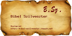 Bibel Szilveszter névjegykártya